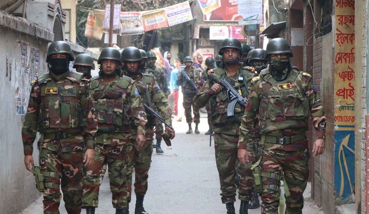 সুষ্ঠু ও নির্বিঘ্ন পরিবেশ নিশ্চিত করতে ভোটকেন্দ্রে থাকবে এক লাখ সেনাসদস্য